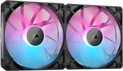 Corsair iCUE LINK RX140 RGB PWM Fan Starter Kit (2x 140mm) - Zwart