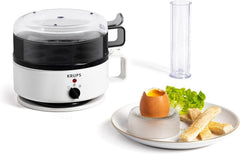 Krups Ovomat Super EG230115 Eierkoker - Voor 7 Eieren - Wit/Zwart