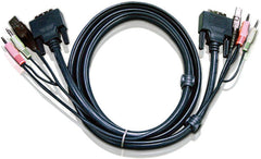 Aten 2L-7D03UI USB DVI-I Single Link KVM-kabel - 3 meter
