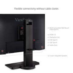 ViewSonic XG2431 24 Inch 1080p 0.5ms 240Hz Gaming Monitor met FreeSync Premium, geavanceerde ergonomie, oogverzorging, HDR400