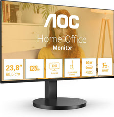 AOC 24B3CF2 - 24 Inch Full HD Monitor - 120Hz - Zwart