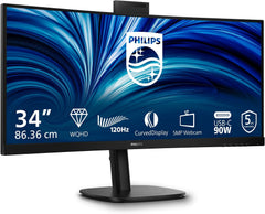 Philips 34B2U3600CH - 86,4cm (34") UWQHD VA Office Monitor Curved 21:9 HDMI/DP/USB-C PD90W 120Hz 4ms [Energieklasse D] (34B2U3600CH/00)