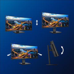 Philips B Line 346B1C/00 computer monitor 86,4 cm (34") 3440 x 1440 Pixels Quad HD LCD Zwart