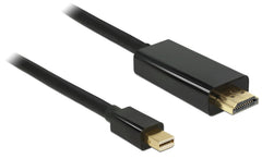 DeLOCK 83700 Mini DisplayPort naar HDMI Kabel - 3 meter - Zwart