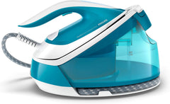 Philips Domestic Appliances Philips PerfectCare Compact Plus GC7920/20 stoomstrijkijzer station 2400 W lichtblauw, wit, 2400, 1 load, meerkleurig