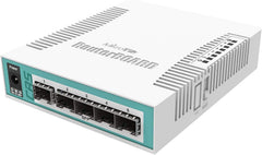 MikroTik Cloud Router Switch CRS106-1C-5S - 5x SFP & 1x Combo Poort