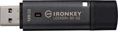 Kingston Technology Ironkey 128gb Locker Plus 50 G2, Fips 197, AeS-256 (128gb Ironkey Locker Plus 50 G2)