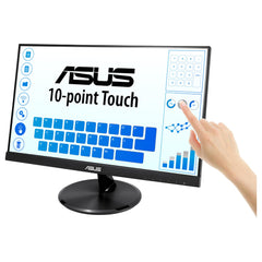ASUS VT229H Full HD Touch Monitor, 21,5 inch, 10-punts multi-touch, flikkervrij, blauwlichtfilter, 60 Hz, IPS-paneel, 1920 x 1080, HDMI, D-sub, Vesa 100 x 100