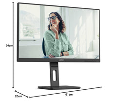 AOC Q27P3CV écran plat de PC 68,6 cm (27") 2560 x 1440 pixels Quad HD LED Noir
