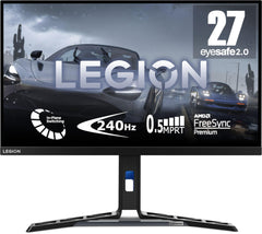 Lenovo Y27f-30 Gaming Monitor 27 inch FHD (IPS, 280Hz (OD), 0,5 ms MPRT, HDMI + DP, USB, DP-kabel, FreeSync Premium), instelling in kantel/hoogte/rotatie/draaibaar, zwart