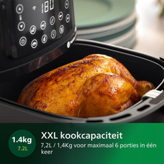 16-in-1 Philips Airfryer HD9285/90 - Groot 7,2L en Vaatwasmachinebestendig