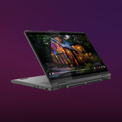 Lenovo Yoga 7 2-in-1 Gen 9 AI-laptop, Convertible Touchscreen WUXGA, 14 inch (35,6 cm), OLED (AMD Ryzen 5 8640HS, 16 GB RAM, 512 GB SSD, Wi-Fi 6E, Win 11 Home), Spaans QWERTY-toetsenbord, grijs