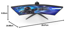 AOC Gaming C32G2ze 80 cm (31,5 inch) gebogen monitor (FHD, HDMI, DisplayPort, 1ms MPRT responstijd, 1920 x 1080 pixels, 240 Hertz, Free-Sync Premium) zwart