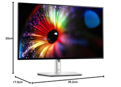 Dell U2724D UltraSharp 27" QHD (2560x1440) Monitor, 120Hz, IPS Black, 5ms, 98% DCI-P3, 2x USB-C, 2x DisplayPort, HDMI, 3x USB, 3 Jaar Garantie, Zilver