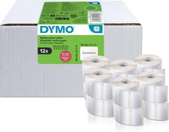 DYMO LabelWriter Multifunctionele Labels - 54 x 70 mm - 12 Rollen (3840 Stuks)