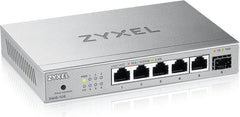 Zyxel 5-Port 2.5G Multi-Gig Unmanaged Switch | 1 x 10G SFP+ | Desktop/Wall Mount [XMG-105]