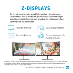 HP Z25xs G3 63,5 cm (25 inch) 2560 x 1440 pixels Quad HD zwart