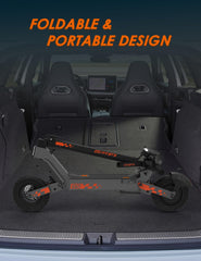 Kukirin G2 Elektrische step voor volwassenen, motor 800 W, accu 48 V, 15 Ah en looptijd tot 55 km, draagbare opvouwbare step met HD-lcd-touchscreen, elektrische step voor volwassenen, offroad