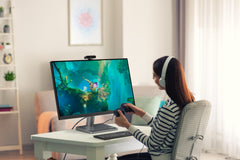 Lenovo Display met webcam L32p-30, 32 inch, 4K UHD, IPS, 4 ms, HDMI, DP, USB-C, Free Sync en luidspreker