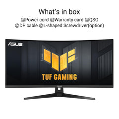 ASUS TUF Gaming VG34VQ3B Gaming Monitor – 34 Inch WQHD (3440x1440), Curved, 180Hz, ELMB SYNC, FreeSync Premium, 1ms MPRT, 90% DCI-P3