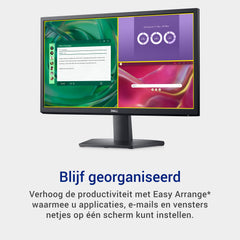 Dell SE2225H 21.5" Full HD (1920x1080) Monitor, 75Hz, VA, 5ms, VESA (100x100mm), HDMI, VGA, 3 Jaar Garantie, Zwart