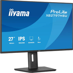 iiyama ProLite XB2797HSU-B1 Monitor PC 68,6 cm [27] 1920 x 1080 Pixel Full HD LED Nero (27 ProLite XB2797HSU-B1 Monitor - 27 Black IPS Monitor USB HDMI & DisplayPort)