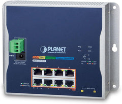 Planet IP30, IPv6/IPv4, L2+ 8-Port 10/100/1000T 802.3at PoE, WGS-5225-8P2S (10/100/1000T 802.3at PoE + 2-poorts 100/1000x SFP muurbeugel Managed Switch (-4) 075 D). egrees C, Dual Power)