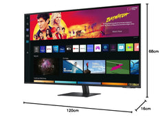 SAMSUNG S43BM700UP - M70B Series - LED monitor - 4K - 43 - HDR
