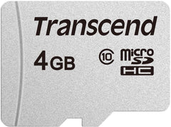 Transcend 300S 4GB MicroSDHC Geheugenkaart - Class 10