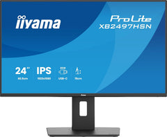 iiyama ProLite XB2497HSN-B1 - 24 inch Full HD IPS Monitor - 100Hz & USB-C Dock