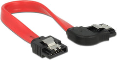 DeLOCK 83967 SATA III Kabel - 6 Gb/s - Recht naar Haaks Rechts - 20 cm
