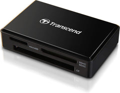 Transcend TS-RDF8K2 USB 3.1 Kaartlezer - SD, MicroSD en CompactFlash - Zwart