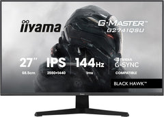 Iiyama G-Master Black Hawk G2741QSU-B1 - 27 inch QHD Gaming Monitor 144Hz