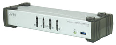 ATEN CS1914 4-Port USB 3.0 DisplayPort KVM Switch Zilver