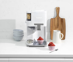 Cuisinart ICE48U IJsmachine, softijs, gelato, sorbet, melkvrij ijs, bevroren yoghurt, topping-dispenser, eenvoudig te bedienen en te reinigen, 1,42 l voor 6 porties, klaar in 20 minuten