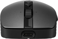 HP 710 Oplaadbare Draadloze Muis - Bluetooth & 2.4 GHz - Zwart