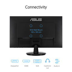 ASUS VA24DQFR écran plat de PC 60,5 cm (23.8") 1920 x 1080 pixels Full HD LCD Noir