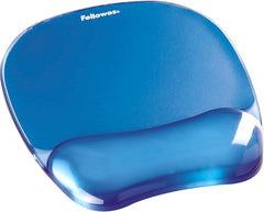 Fellowes Crystals Gel Ergonomische Muismat met Polssteun - Blauw