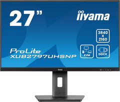 iiyama ProLite XUB2797UHSNP-B1 - 27 Inch 4K UHD IPS Monitor met USB-C Dock