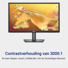 Dell SE2225H 21.5" Full HD (1920x1080) Monitor, 75Hz, VA, 5ms, VESA (100x100mm), HDMI, VGA, 3 Jaar Garantie, Zwart