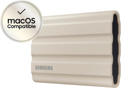 Samsung T7 Shield 2TB USB 3.2 Gen 2 (10Gbps, Type-C) External Solid State Drive (Portable SSD) Beige (MU-PE2T0K)