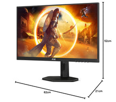AOC Q27G4X LED display 68,6 cm (27") 2560 x 1440 pixels Quad HD LCD Noir, Rouge