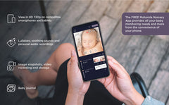 Motorola Nursery VM855 - Babyfoon met wifi-verbinding met app Motorola Nursery en 5-inch ouderunit, nachtzicht, temperatuur en tweerichtingsgesprek