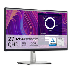 Dell P2723D 27" QHD-monitor (2560x1440), 60 Hz, IPS, 5 ms, 99% sRGB, DisplayPort, HDMI, 5x USB, 3 jaar garantie, zwart