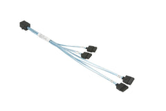 Supermicro CBL-SAST-0703 MiniSAS HD naar 4x SATA Kabel - 23 cm (SFF-8643)