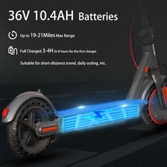 Elektrische step 8,5" opvouwbare elektrische scooter voor volwassenen / 10,4 Ah klasse A-batterij/Bereik 25~35 km/APP-verbinding, elektrische voor volwassenen