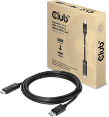 Club 3D CAC-1087 DisplayPort 1.4 naar HDMI Kabel - 8K60Hz & 4K120Hz - HDR10 - 3m
