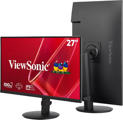 ViewSonic VA2708-HDJ - 27 Inch Full HD IPS Monitor - In Hoogte Verstelbaar
