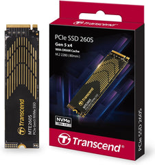 Transcend MTE260S 1TB PCIe 5.0 M.2 NVMe SSD met Koellichaam