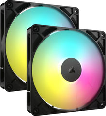 Corsair RS140 ARGB 140mm PWM Ventilatoren - Dual Pack - Zwart
